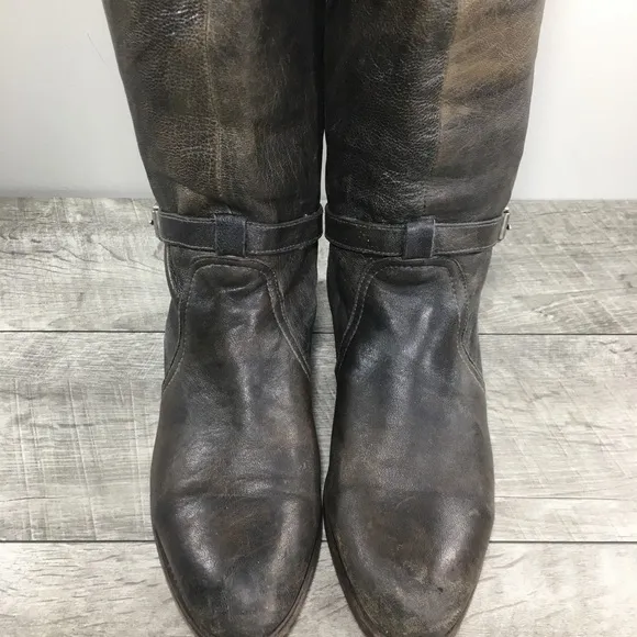 Frye Womens #77558 Dorado Brown Soft Leather Knee-High Riding Tall Boots Size 7