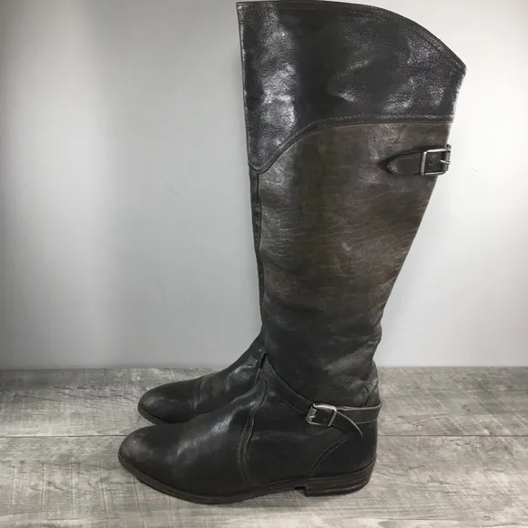 Frye Womens #77558 Dorado Brown Soft Leather Knee-High Riding Tall Boots Size 7