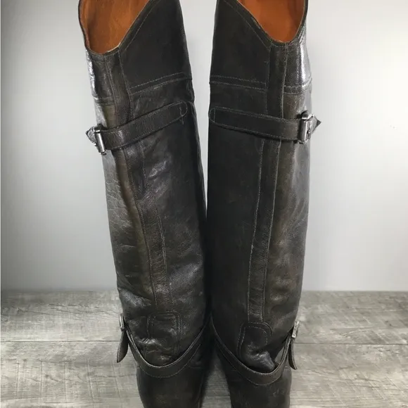 Frye Womens #77558 Dorado Brown Soft Leather Knee-High Riding Tall Boots Size 7