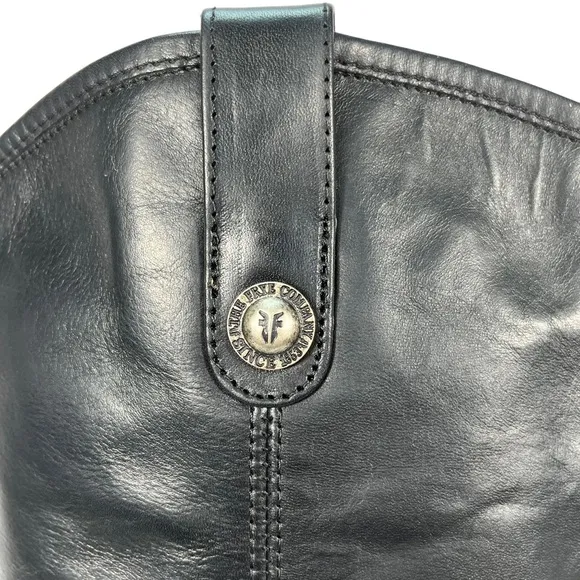 Frye | Women’s 8B |‎ Melissa Tall Black Leather Boots Extended Calf #3477167