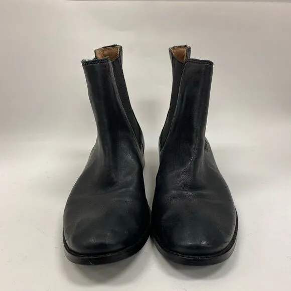 FRYE women’s black leather short ankle boots sz 8.5