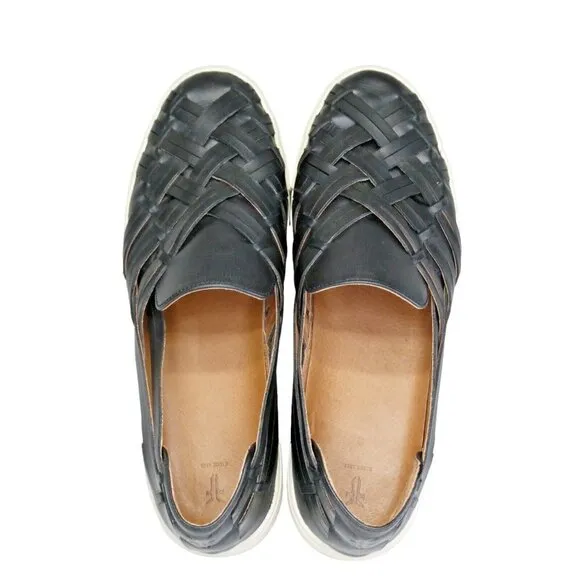 Frye Womens Ivy Huarache Shoes Size 10 Woven Leather Slip On Sneaker