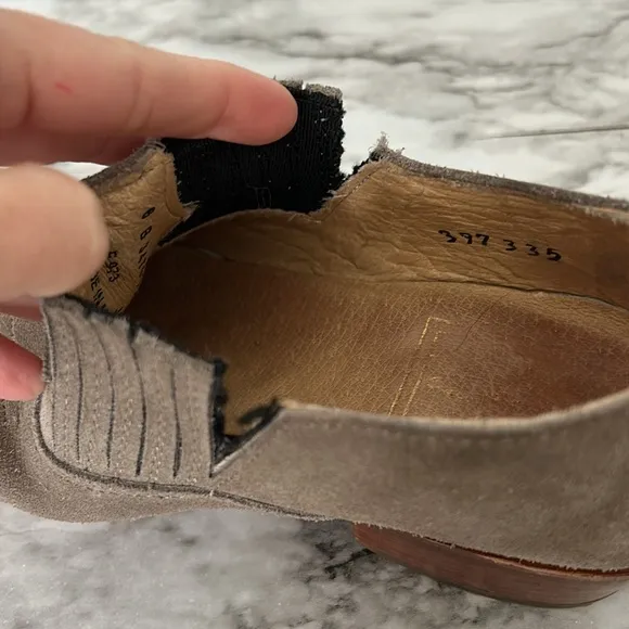 FRYE | women’s size 6 suede leather Billy Shootie made in Mexico western bootie