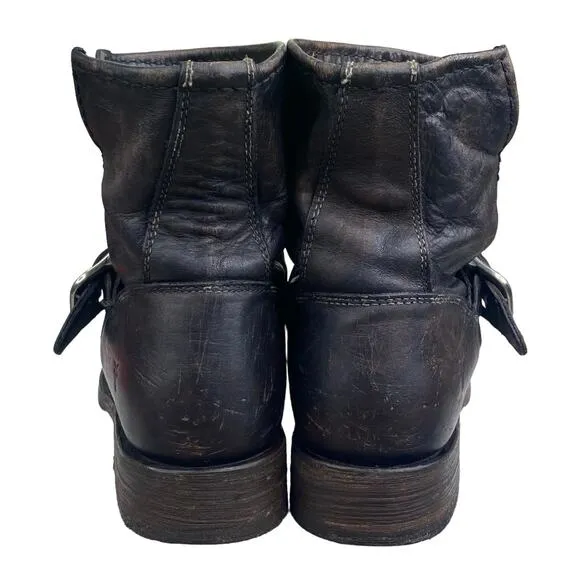 FRYE Women’s Veronica Short Distressed Moto Ankle Boot Size US 6