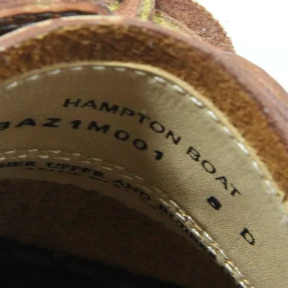G. H. Bass Hampton Boat Shoe Mens Leather Moccasin Moc sz 8