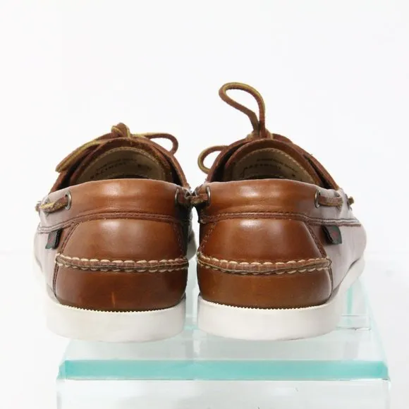 G. H. Bass Hampton Boat Shoe Mens Leather Moccasin Moc sz 8