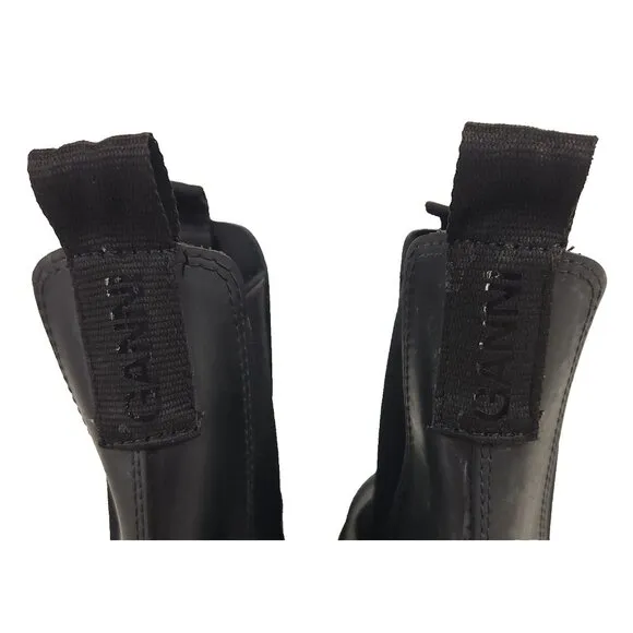 Ganni Recycled Rubber City Chelsea Boots Size 40 US 10 Womens Black $295