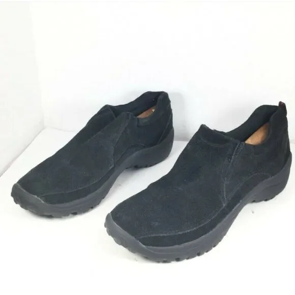 GBX Men's Shoes Trail Hiking Climber Slip On Leather Shoes Black Size 12