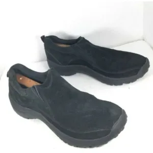 GBX Men's Shoes Trail Hiking Climber Slip On Leather Shoes Black Size 12