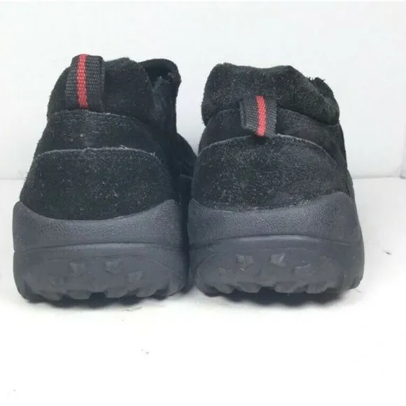 GBX Men's Shoes Trail Hiking Climber Slip On Leather Shoes Black Size 12