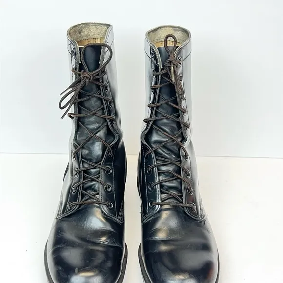 Genesco Men’s Size 9.5R Boots Combat Military  Lace Up Vintage Aug 1969