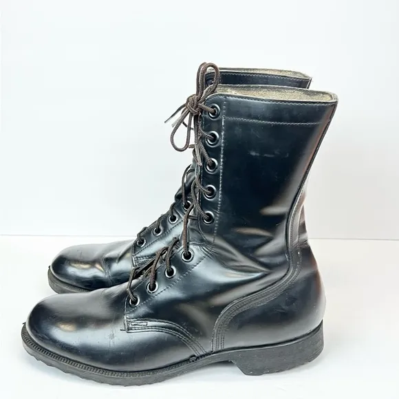 Genesco Men’s Size 9.5R Boots Combat Military  Lace Up Vintage Aug 1969