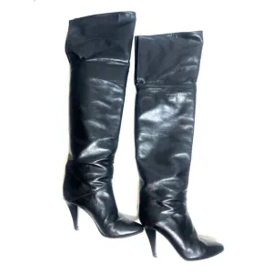 Genny Tall Knee High Boots 7 Italy