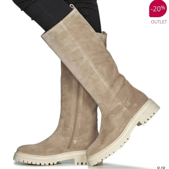 Geox Leather Tall Boots Size 40
