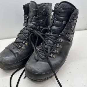 German Army Black Leather Army Heavy Duty Combat Boots Meindl Size EU 42 UK 8