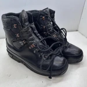 German Army Black Leather Army Heavy Duty Combat Boots Meindl Size EU 42 UK 8