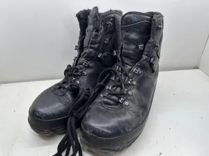 German Army Black Leather Army Heavy Duty Combat Boots Meindl Size EU 43 UK 9