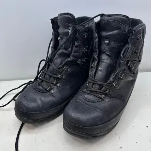 German Army Black Leather Army Heavy Duty Combat Boots Meindl Size EU 43 UK 9