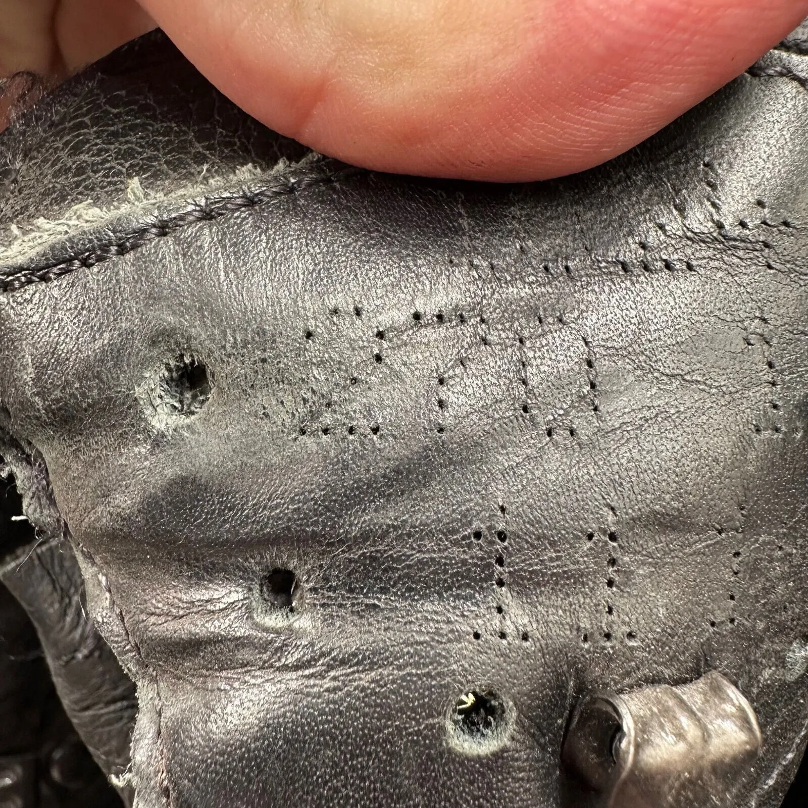 German Army Black Leather Army Heavy Duty Combat Boots Meindl Size EU 43 UK 9