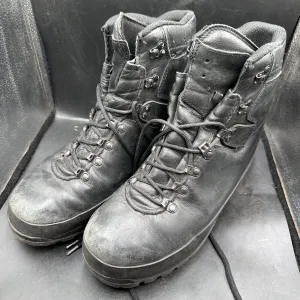 German Army Black Leather Army Heavy Duty Combat Boots Meindl Size EU 44 UK 10