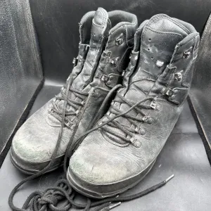 German Army Black Leather Army Heavy Duty Combat Boots Meindl Size EU 44 UK 9.5