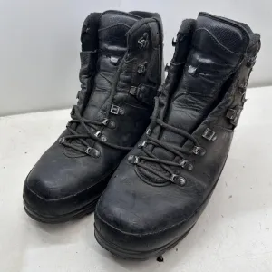 German Army Black Leather Army Heavy Duty Combat Boots Meindl Size EU 44 UK 9.5