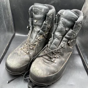 German Army Black Leather Army Heavy Duty Combat Boots Meindl Size EU 44 UK 9.5
