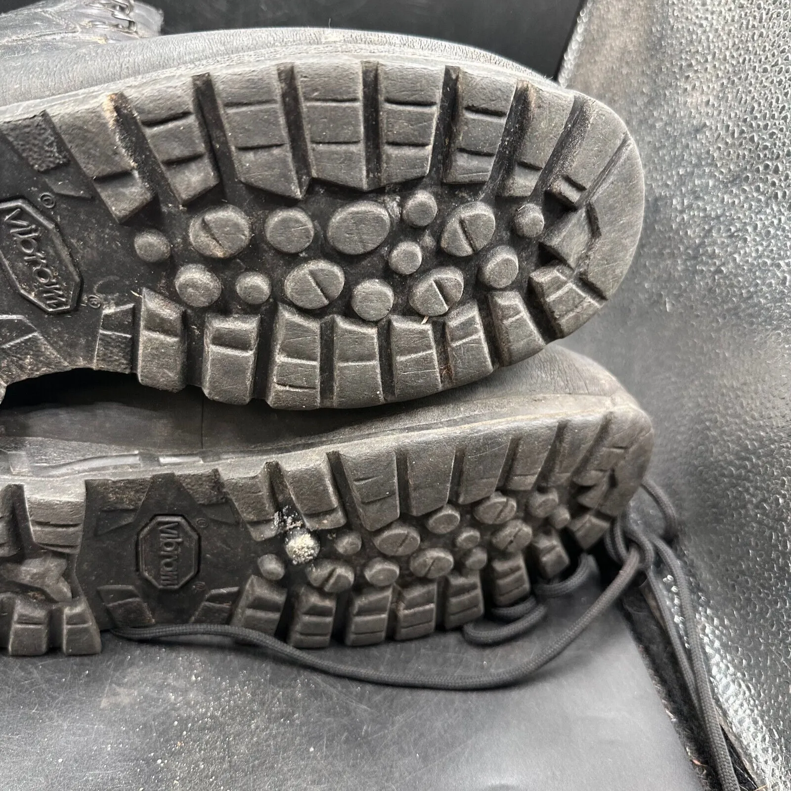 German Army Black Leather Army Heavy Duty Combat Boots Meindl Size EU 44 UK 9.5