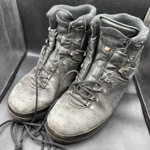 German Army Black Leather Army Heavy Duty Combat Boots Meindl Size EU 45 UK 10