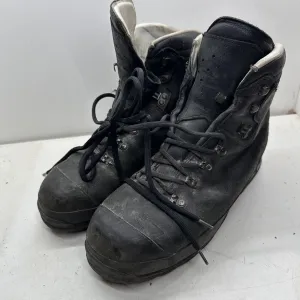 German Army Black Leather Army Heavy Duty Combat Boots Meindl Size EU 47 UK 12