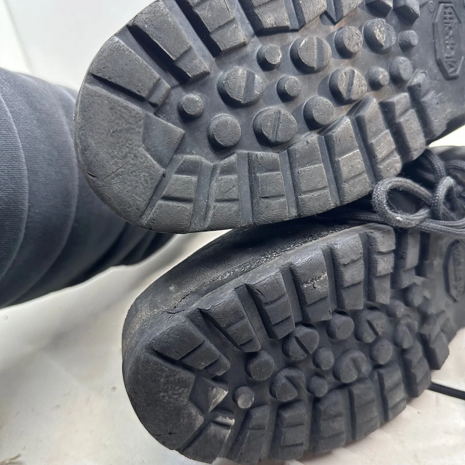German Army Black Leather Army Heavy Duty Combat Boots Meindl Size EU42.5 UK 8.5