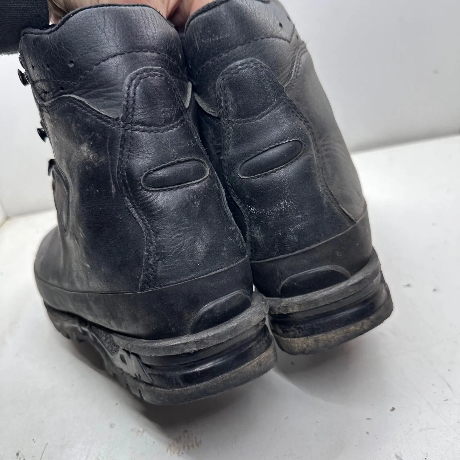 German Army Black Leather Army Heavy Duty Combat Boots Meindl Size EU42.5 UK 8.5