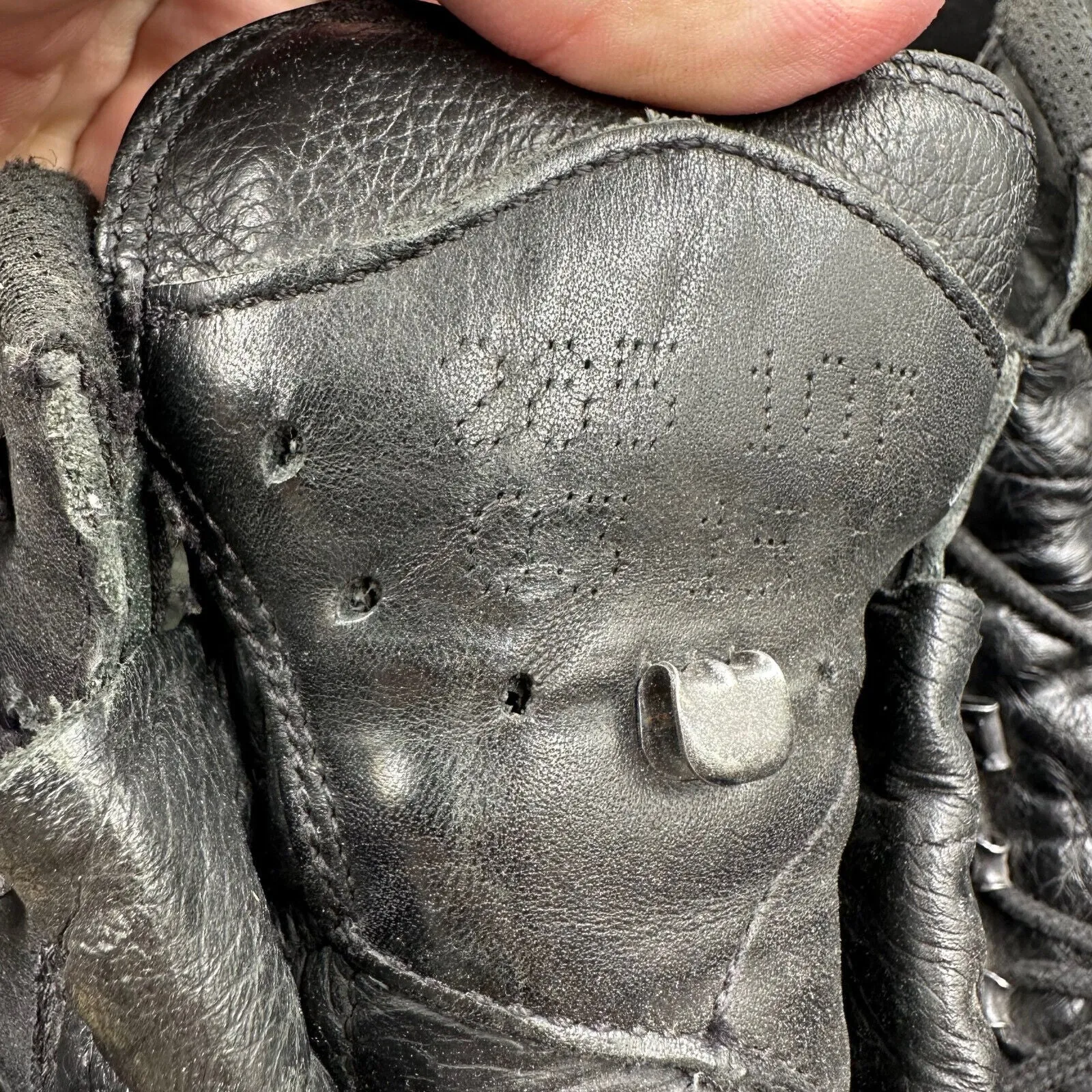 German Army Black Leather Army Heavy Duty Combat Boots Meindl Size EU44.5 UK 10
