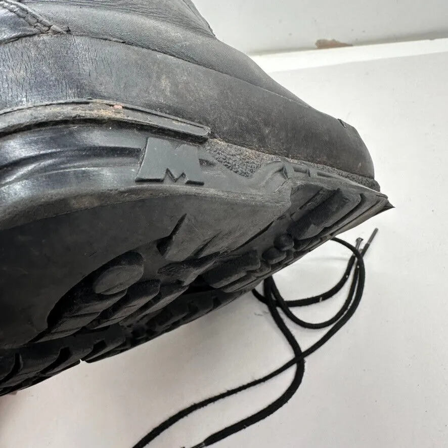 German Army Black Leather Army Heavy Duty Combat Boots - Size EU 42 UK 8