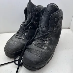 German Army Black Leather Army Heavy Duty Combat Boots - Size EU 43 UK 9