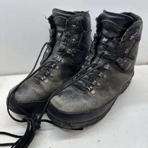 German Army Black Leather Army Heavy Duty Combat Boots - Size EU 43 UK 9