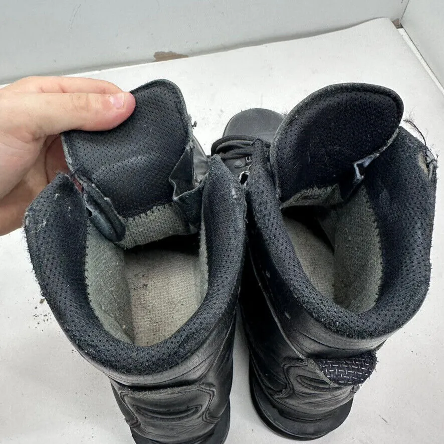 German Army Black Leather Army Heavy Duty Combat Boots - Size EU 45 UK 10