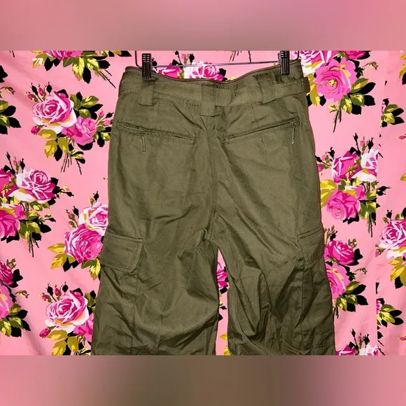 German military pants khaki cargo cotton vintage workpant police green bugout m