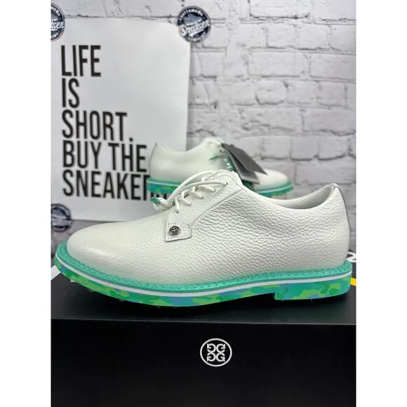 G/FORE Gfore Camo Collection Gallivanter Golf Shoes Mens 7 White Green Cleat NEW