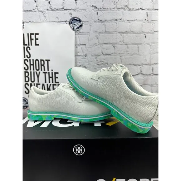 G/FORE Gfore Camo Collection Gallivanter Golf Shoes Mens 7 White Green Cleat NEW