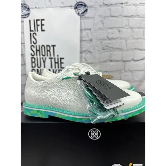 G/FORE Gfore Camo Collection Gallivanter Golf Shoes Mens 7 White Green Cleat NEW