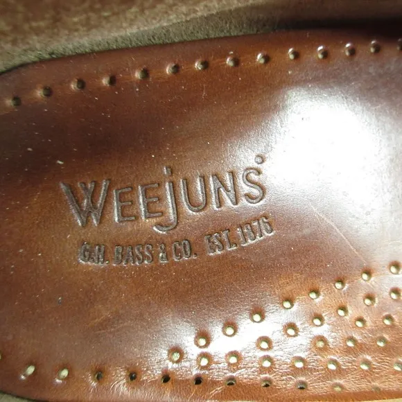 GH Bass Weejuns Penny Loafer Shoes Mens 8.5 Leather Tan Beige Business Slip On