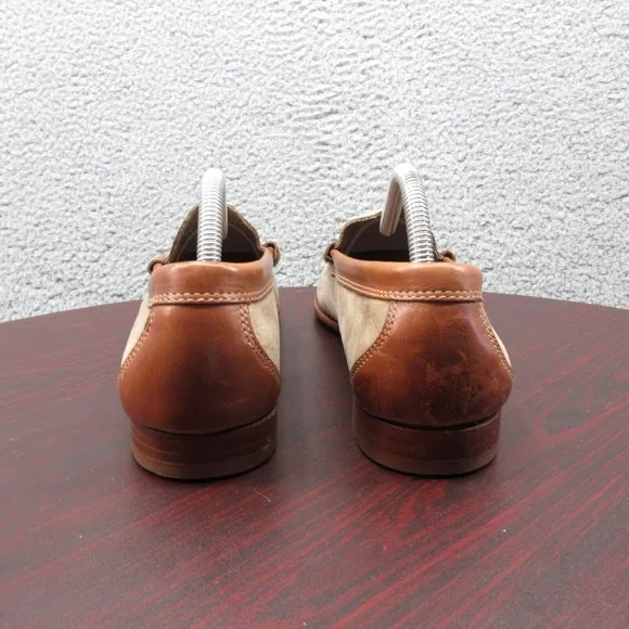 GH Bass Weejuns Penny Loafer Shoes Mens 8.5 Leather Tan Beige Business Slip On