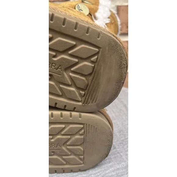 Girl’s Koolaburra By UGG 1096443 Kinslei Tall Chestnut Suede Boots Size 3