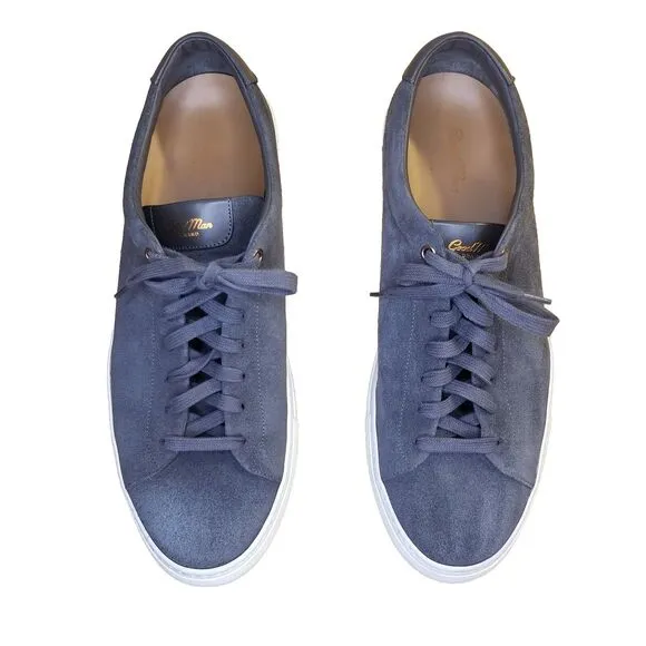 Goodman Brand Edge Men Size 13 Gray Suede Shoes Low Top Comfort Lace Up Sneakers