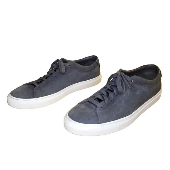 Goodman Brand Edge Men Size 13 Gray Suede Shoes Low Top Comfort Lace Up Sneakers