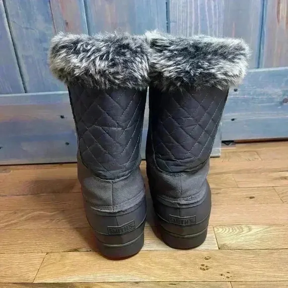 Gray Faux Fur Duck Boots Smith’s Size 11 Women’s Ski Shoes