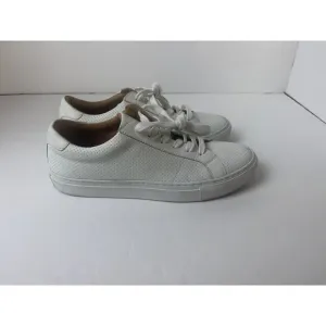 Greats Brooklyn Royale Perforated  White Leather Sneakers Men's Shoes Size 9