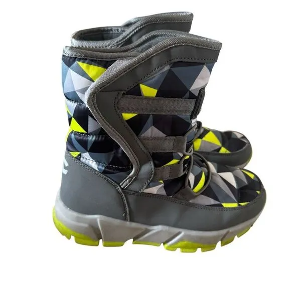 GUBARUN Kids Youth Snow Boots Winter Waterproof Slip Resistant  Shoes SZ 1.5