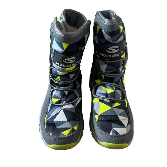 GUBARUN Kids Youth Snow Boots Winter Waterproof Slip Resistant  Shoes SZ 1.5
